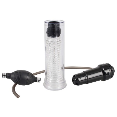 Pompka do penisa i masturbator Vibrating Multi Pump & Masturb — dwukierunkowa regulacja przepływu powietrza, cylinder 17,2 cm - 3
