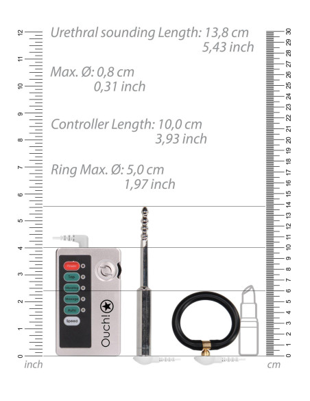 E-stim Urethral Sounding Set - Small - Silver