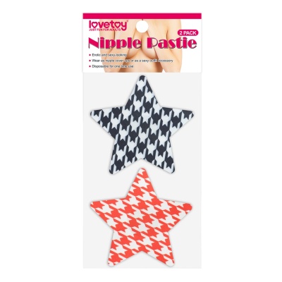Nakładki na sutki w kształcie gwiazdek 8,2 cm (2 pary) - 1