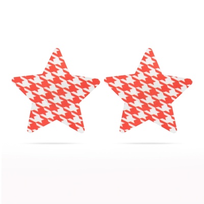 Nakładki na sutki w kształcie gwiazdek 8,2 cm (2 pary) - 1 2
