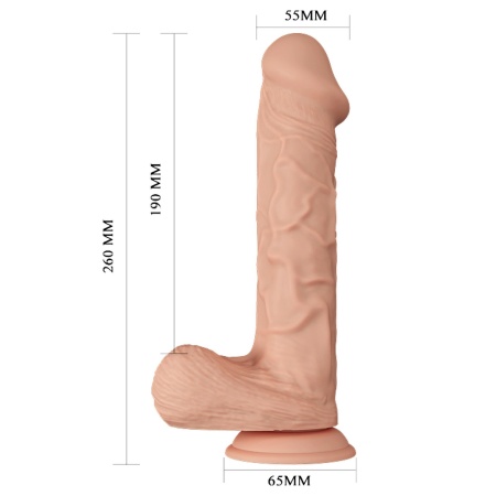 Dildo Beautiful Bergrisi 10.2 z przyssawką - 26 cm - 8