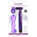 Zestaw erotyczny dla par Ultimate Pleasure Couples Kit 4 w 1 – wibrator 17,8 cm, rękaw 14 cm, wibrobullet 5,7 cm, pierścień erek - 1
