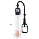 Pompka do penisa VX2 z manometrem – czarna, 20 cm x 6,2 cm - 7