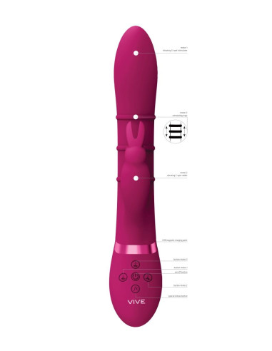 Stimulating Rings, Vibrating G-Spot Rabbit - Pink