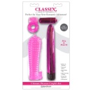 Zestaw dla par C Ultimate Pleasure Couples Kit – 4-częściowy: wibrator 17,8 cm, rękaw 14 cm, wibrobullet 5,7 cm, pierścień 4 × 7 - 1