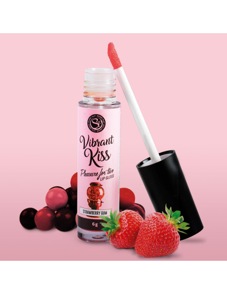 LIP GLOSS VIBRANT KISS STRAWBERRY GUM