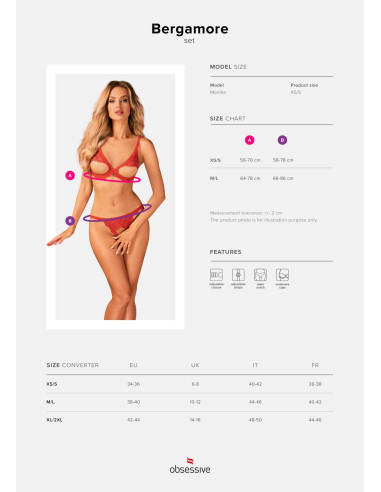 Bergamore komplet 2-częściowy  XS/S