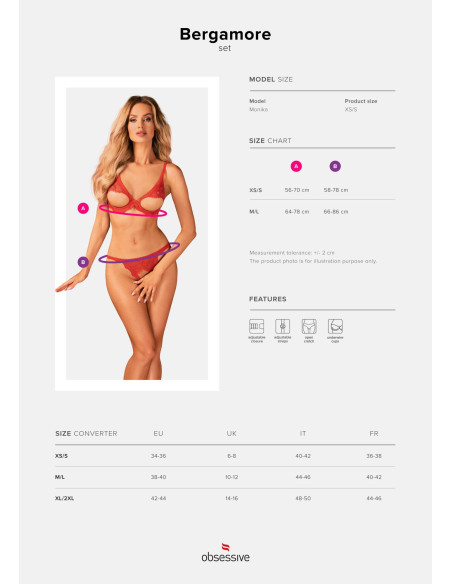 Bergamore komplet 2-częściowy  XS/S