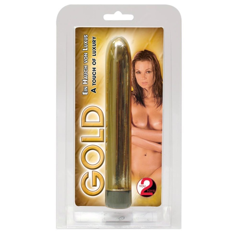 Gold Vibrator ORION – klasyczny wibrator ABS z bezstopniową regulacją drgań, 17 cm - 1