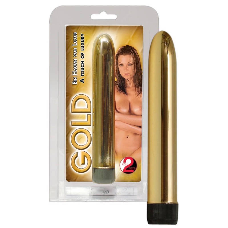 Gold Vibrator ORION – klasyczny wibrator ABS z bezstopniową regulacją drgań, 17 cm - 3