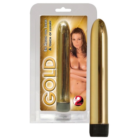 Gold Vibrator ORION – klasyczny wibrator ABS z bezstopniową regulacją drgań, 17 cm - 3