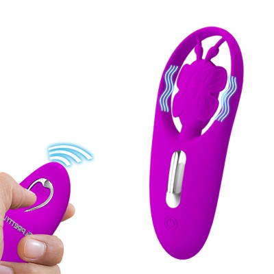 Wibrator nakładany Dancing Butterfly z bezprzewodowym pilotem i 12 trybami wibracji - 1 2