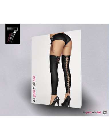 Bezstopkowe pończochy Casma Black S/M