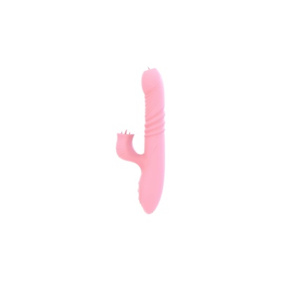 Wibrator Fanny z ruchem posuwisto-zwrotnym, rotacją i języczkiem – ok. 20 cm - 1