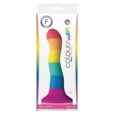 Pride Edition 6Inch Wave Dildo Multicolor - 1 2