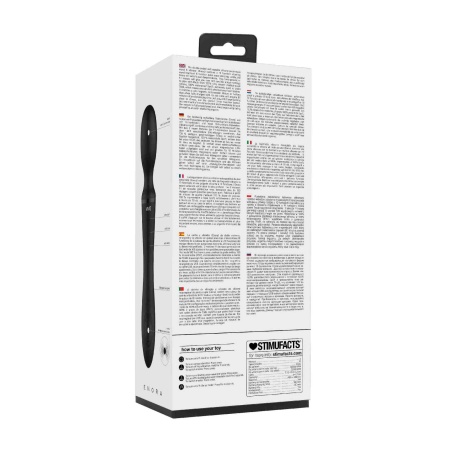 Wibrator różdżkowy Enora Black - dwustronny, 2 silniki - 3