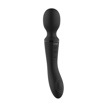 Wibrator różdżkowy Enora Black - dwustronny, 2 silniki - 7