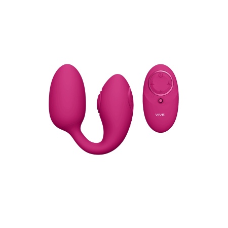 Podwójne wibrujące jajeczko Aika Pink z 2 silnikami F1 i falą pulsacyjną, 9,2 x 8,6 cm - 6