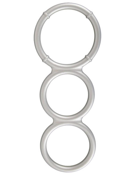 Metallic Silicone Triple Ring
