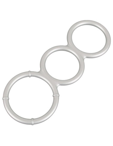 Metallic Silicone Triple Ring