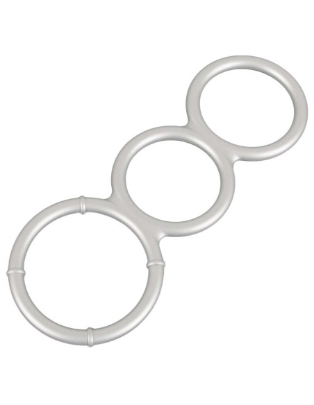 Metallic Silicone Triple Ring