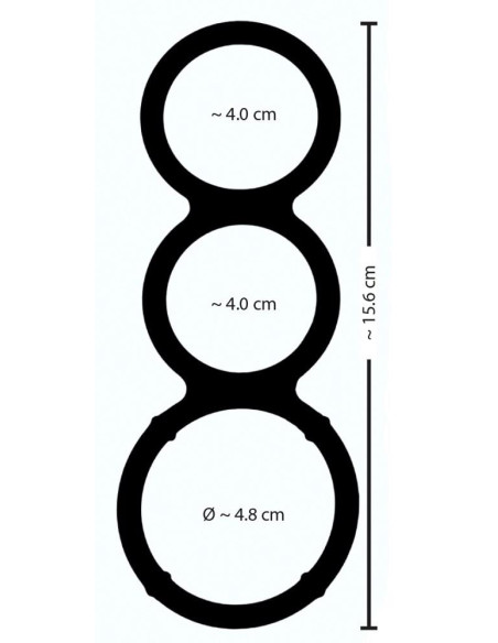 Metallic Silicone Triple Ring