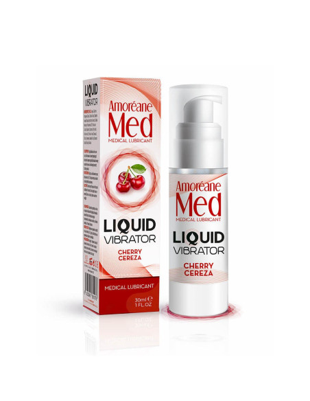 Żel/sprej-Liquid Vibrator Cherry 30ml.