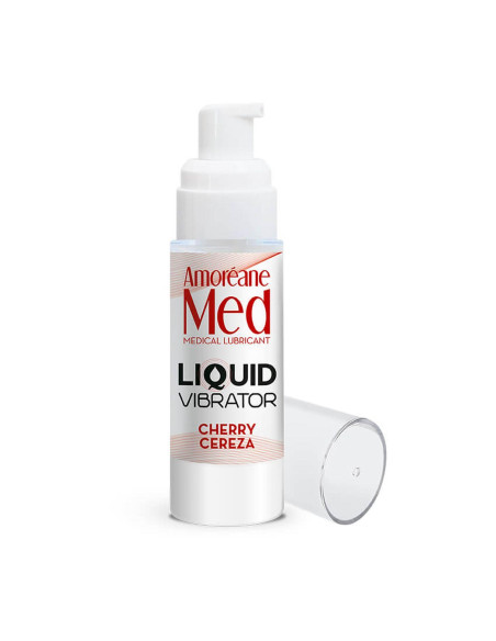 Żel/sprej-Liquid Vibrator Cherry 30ml.