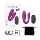 Wibrator dla par MATCH UP Sweet Orchid z elastyczną szyją, podwójnym silnikiem i wymiarem części wkładanej 9 x 2 cm - 7