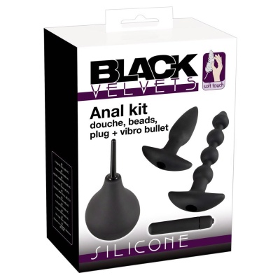 Zestaw analny Anal Kit 4-elementowy z wibratorem kulkowym 10 trybów, wtyczka 15 cm, kulki 18 cm - 1