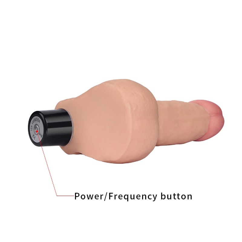 Wibrator Real Softee 8 17 cm Beżowy - 4