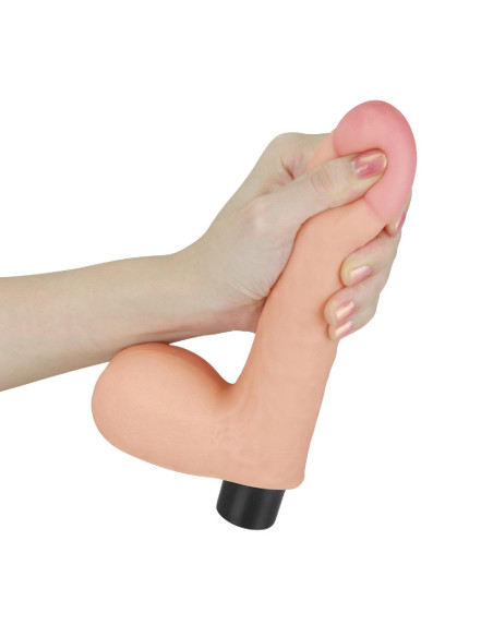 8"" REAL SOFTEE Vibrating Dildo