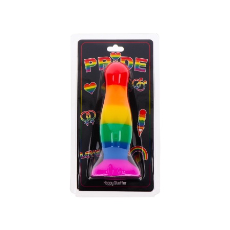 Korek analny Happy Stuffer Large silikonowy o długości 12,5 cm z szeroką podstawą - 2