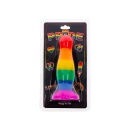 Korek analny Happy Stuffer Large silikonowy o długości 12,5 cm z szeroką podstawą - 2
