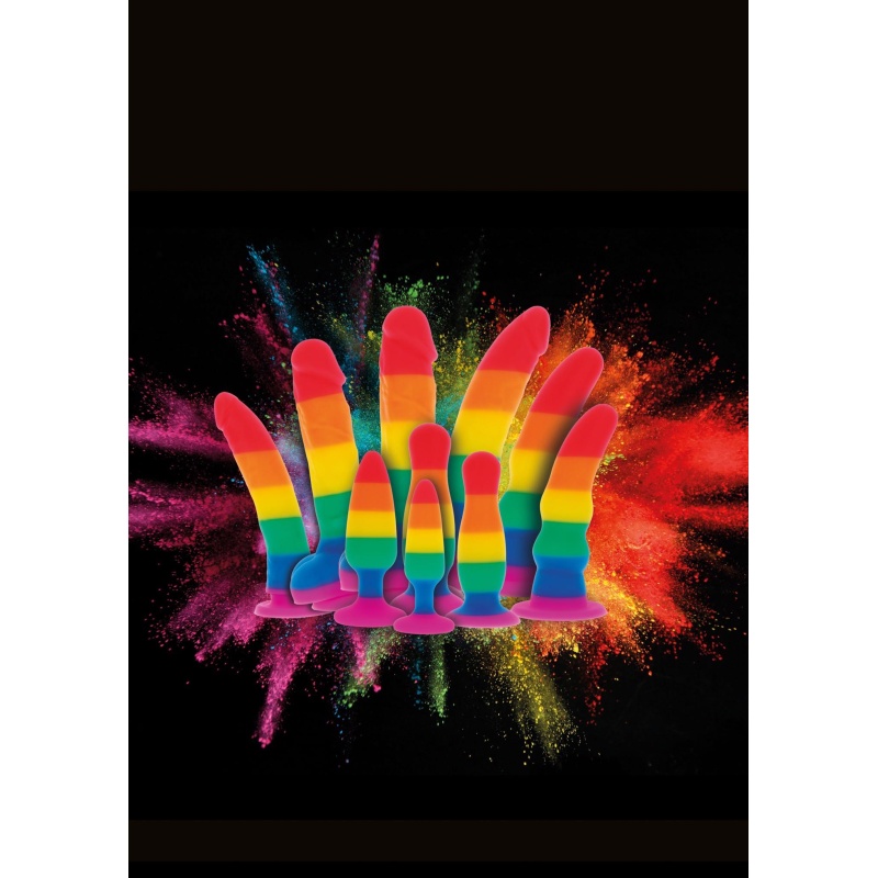 Korek analny Happy Stuffer Large silikonowy o długości 12,5 cm z szeroką podstawą - 3