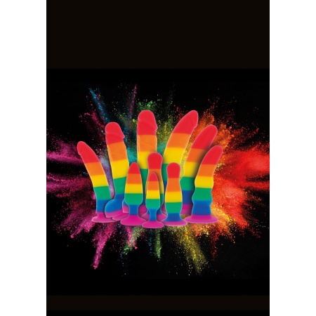 Korek analny Happy Stuffer Large silikonowy o długości 12,5 cm z szeroką podstawą - 3
