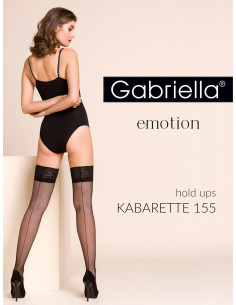 Bielizna-Pończochy kabaretka Kabarette 155 Czarne S/M 2