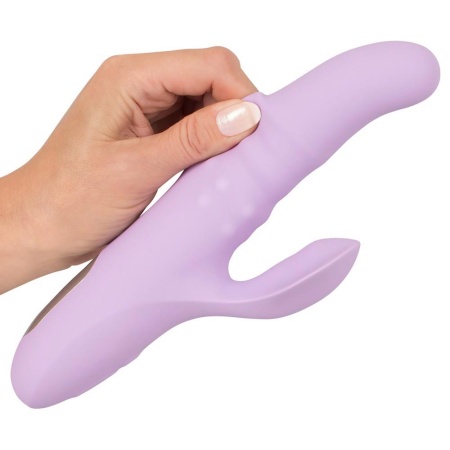 Wibrator Thrusting Pearl – mechanizm pchająco-obrotowy ze stymulatorem łechtaczki, 23,4–24,8 cm - 9