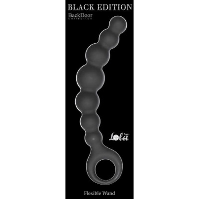 Plug-Anal Beads Flexible Wand Black - 1