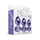 NIXIE METAL BUTT PLUGÂ TRAINERÂ SET, PURPLE METALLIC - 1