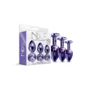 NIXIE METAL BUTT PLUGÂ TRAINERÂ SET, PURPLE METALLIC - 3