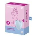 Cutie Heart (Blue) - stymulator łechtaczki z technologią Air Pulse i wibracjami, 8,4 × 7,8 cm - 4