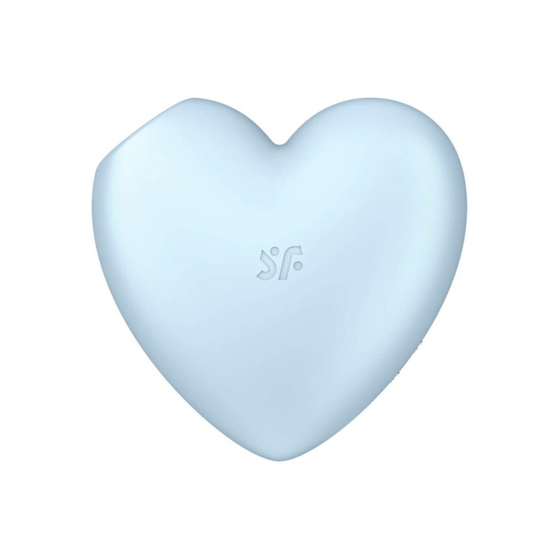 Cutie Heart (Blue) - stymulator łechtaczki z technologią Air Pulse i wibracjami, 8,4 × 7,8 cm - 7