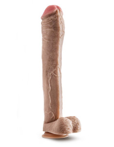 DR. SKIN MR. ED 13 INCH DILDO WITH BALLS BEIGE 2