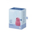 Stymulator łechtaczki Pro To Go 1 Red z falami ciśnienia i wibracją, 9 cm - 1