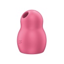 Stymulator łechtaczki Pro To Go 1 Red z falami ciśnienia i wibracją, 9 cm - 4