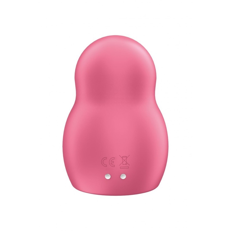 Stymulator łechtaczki Pro To Go 1 Red z falami ciśnienia i wibracją, 9 cm - 7