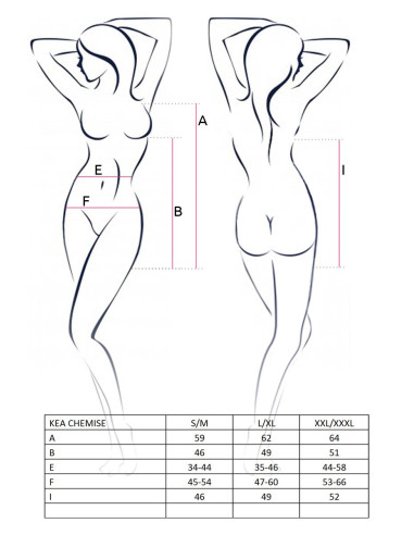 Bielizna-KEA CHEMISE black S/M - Casmir