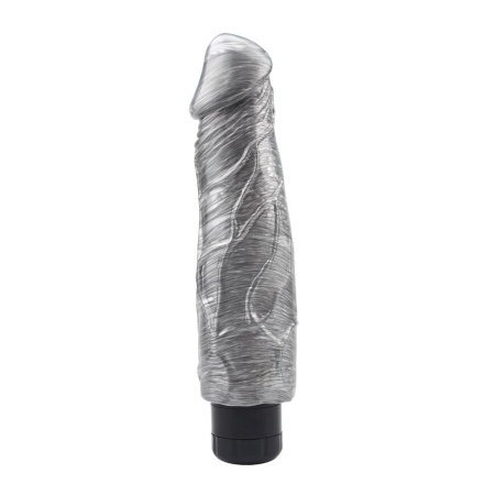 Wibrator realistyczny Pat McCock-Silver z płynną regulacją prędkości wibracji, długość 23,5 cm, średnica maks. 5,5 cm - 2