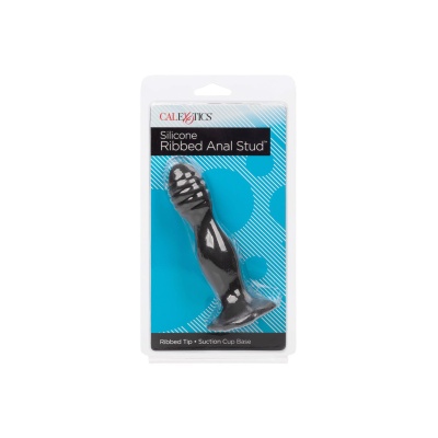 Korek analny Ribbed Anal Stud silikonowy żebrowany 13,25 cm - 1 2